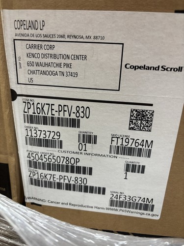 Copeland scroll compressor - ,
